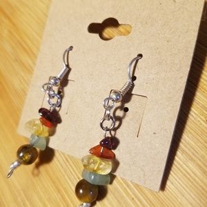 Chakra gemstone earrings